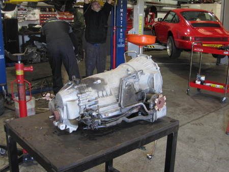 Transmission removed Transmission removed