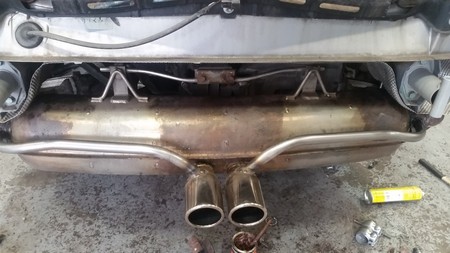 The Porsche Boxster 986 exhaust bypass. The Porsche Boxster 986 exhaust bypass.